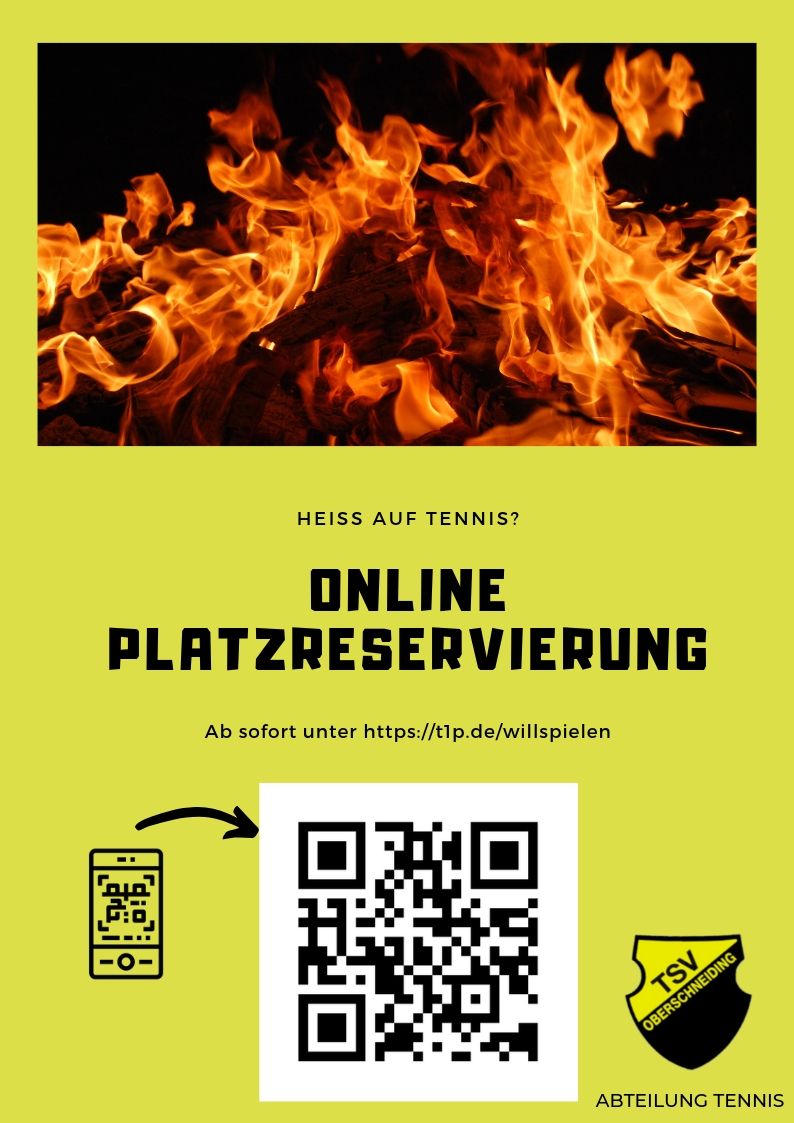 Flyer Platzreservierung